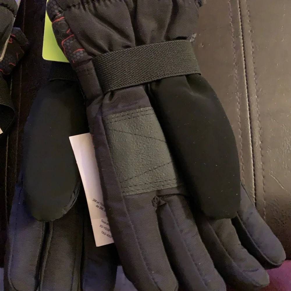 Tek Gear Boys Ski Gloves - Black and Red (Set of 2 pairs) ❄️🎿☃️